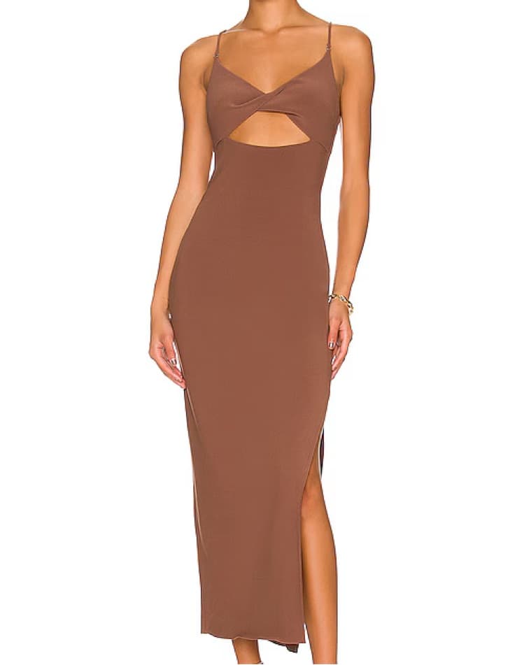 Bec + Bridge Brown Ivy Cutout Dress - Image 1
