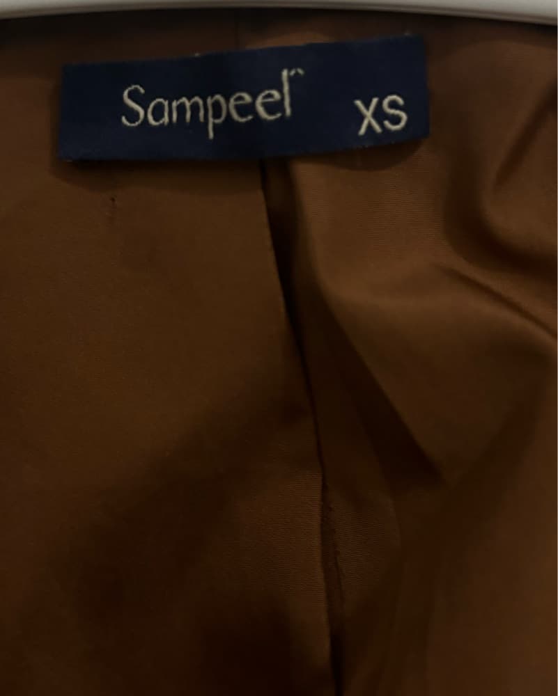 Brown leather jacket - Image 3