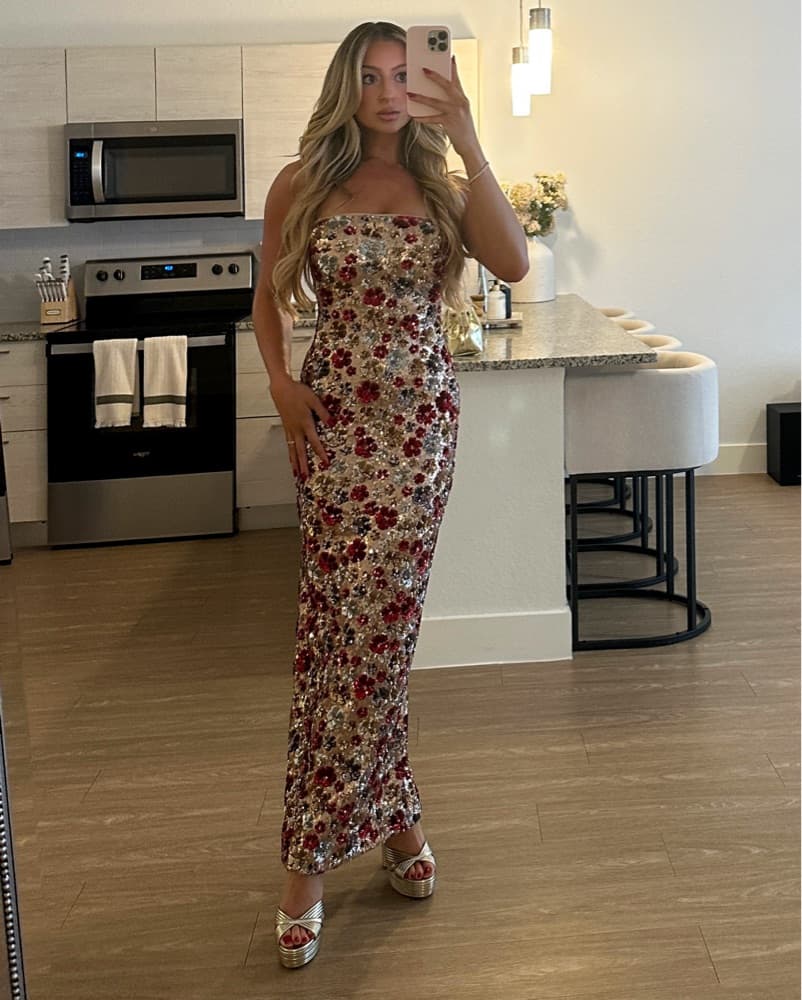Club L London Vitora Floral Maxi Dress - Image 1