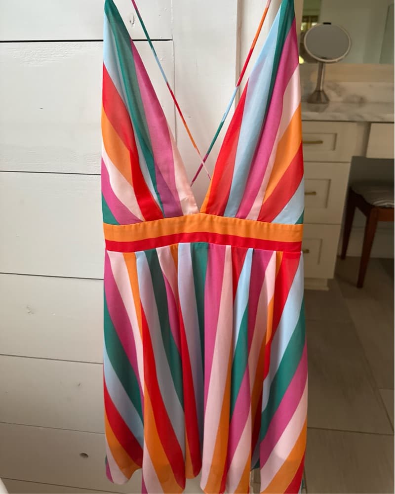 American Threads Striped Mini Dress - Image 3