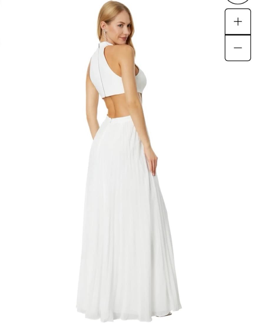 White Plunge Gown - Image 4