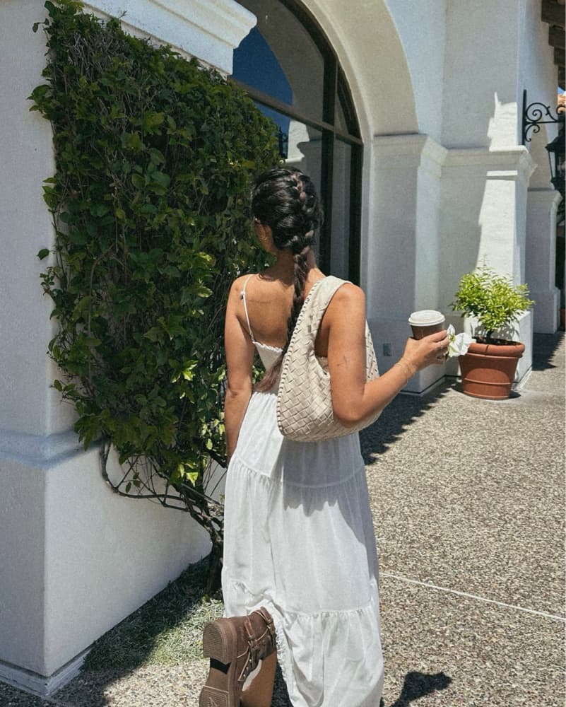 Elegant White Maxi Dress - Image 3