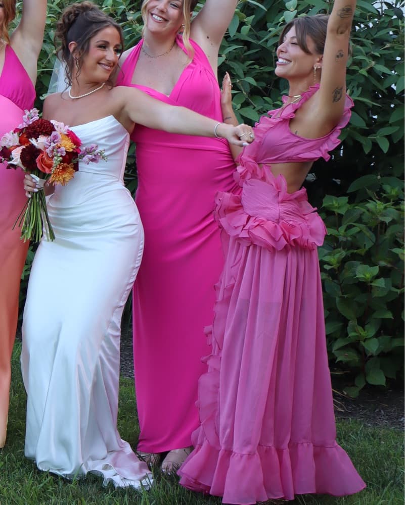 Pink Bridesmaids Dress  - Image 3