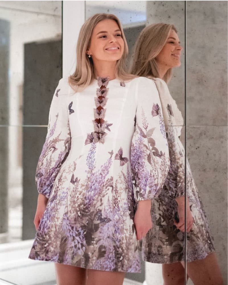 Zimmermann Luminous Butterfly Mini Dress - Image 3