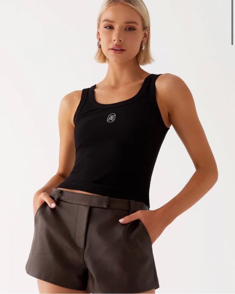 Francisco Mini Shorts - Brown - Image 2