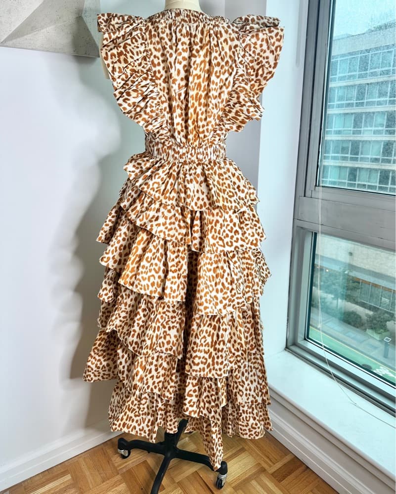 Ulla Johnson Silk Animal Print Dress - Image 2