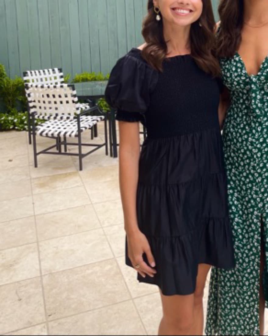 Alice & Olivia Black Mini Dress - Image 1