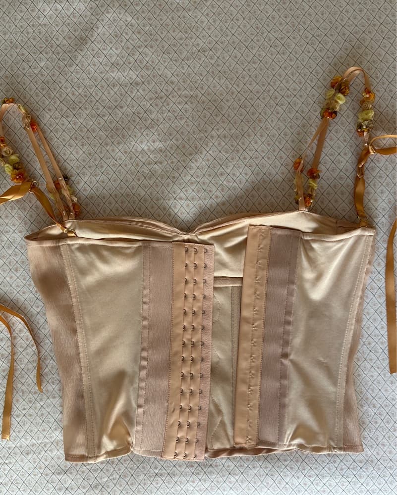 Pink Lace Corset Top - Image 3