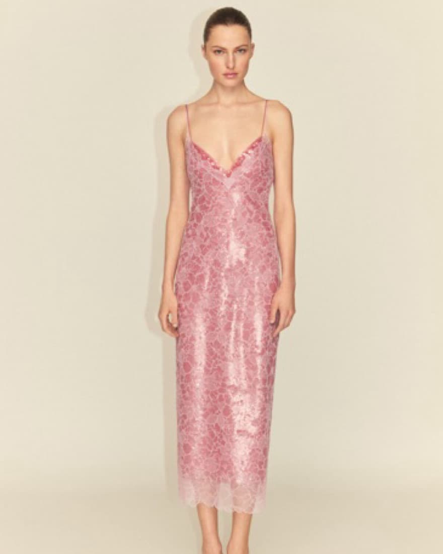 Pink Sequin Dress - Image 1