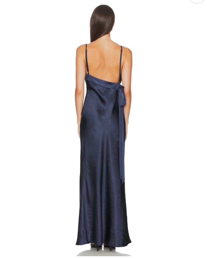 Navy Slip Dress - Image 2