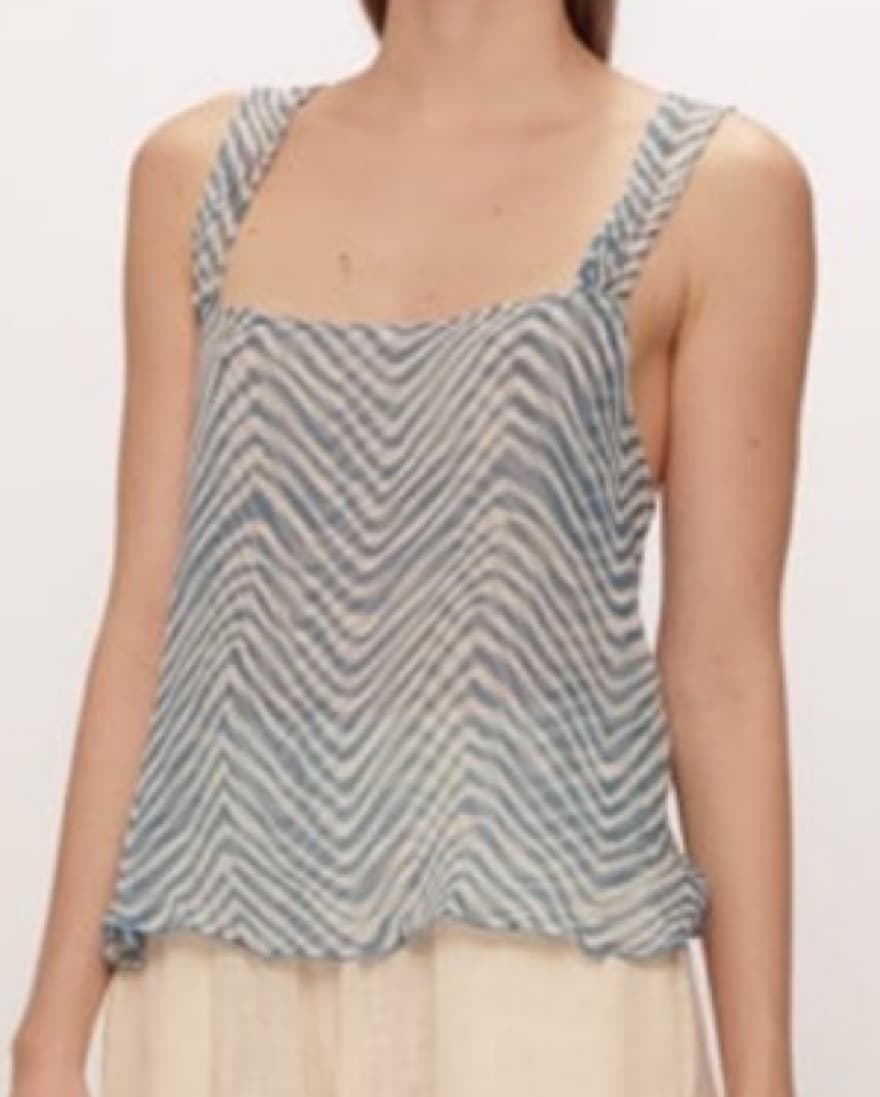  Cloe Cassandro Amber Silk Top - Image 1