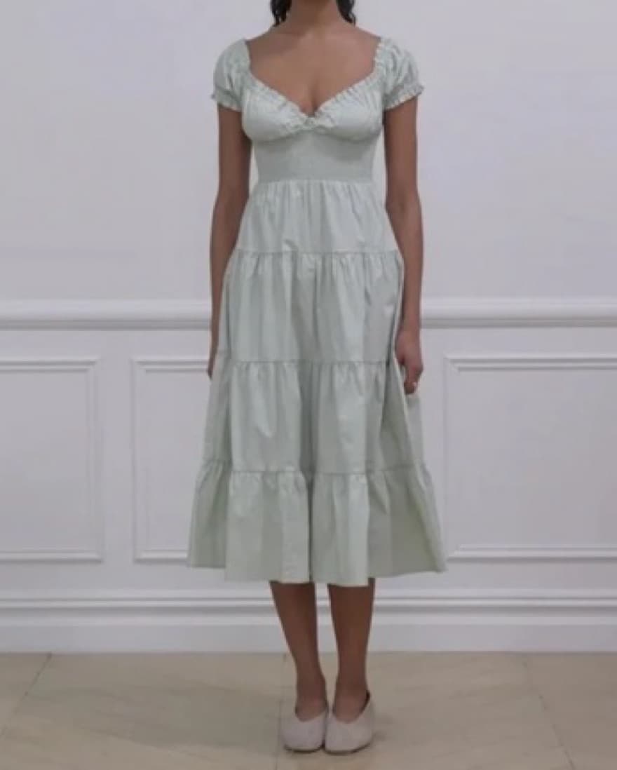 WeWoreWhat Puffed Sleeve Midi Dress - Image 2