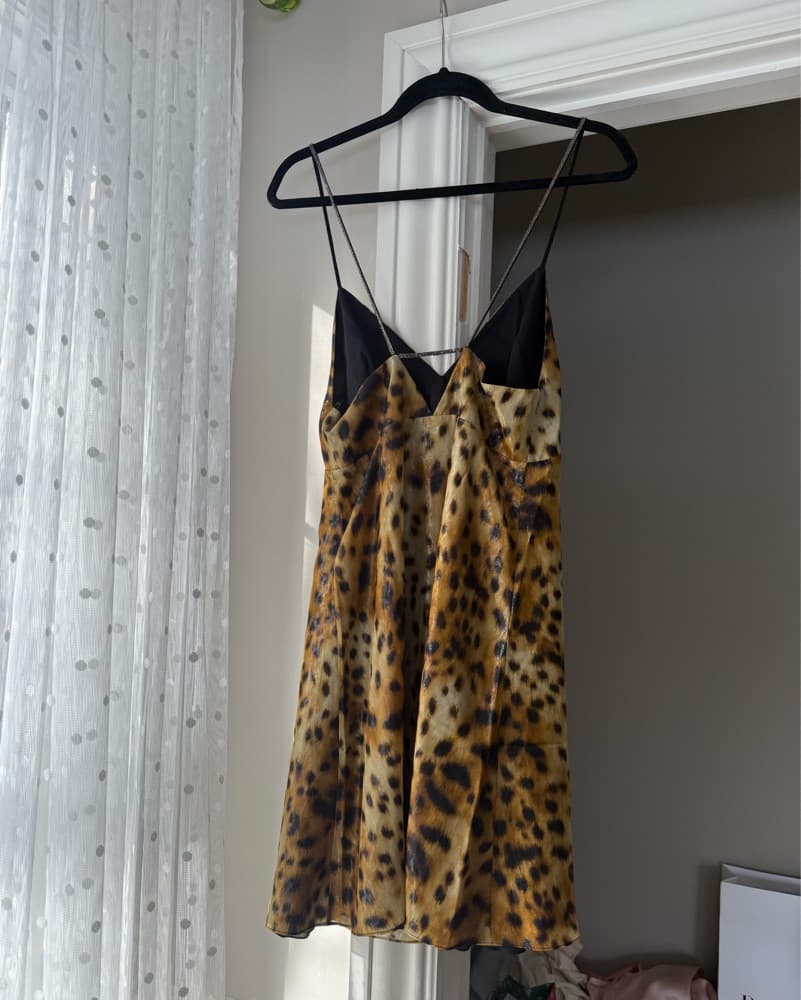 SAINT LAURENT - Leopard-Print Slip Dress - Image 5