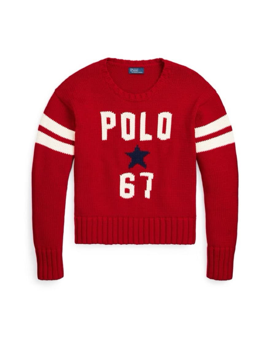 Ralph Lauren Red Polo Sweater - Image 2