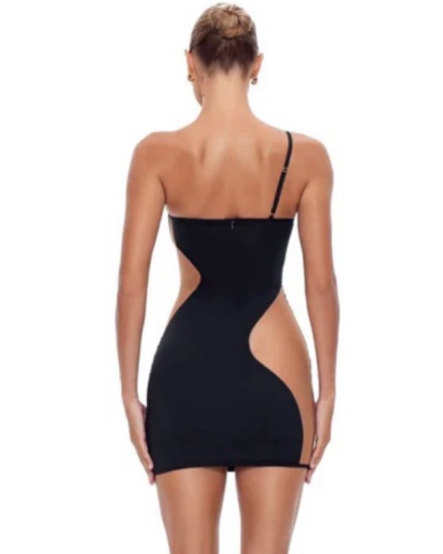 Sexy Black Mini Dress - Image 3