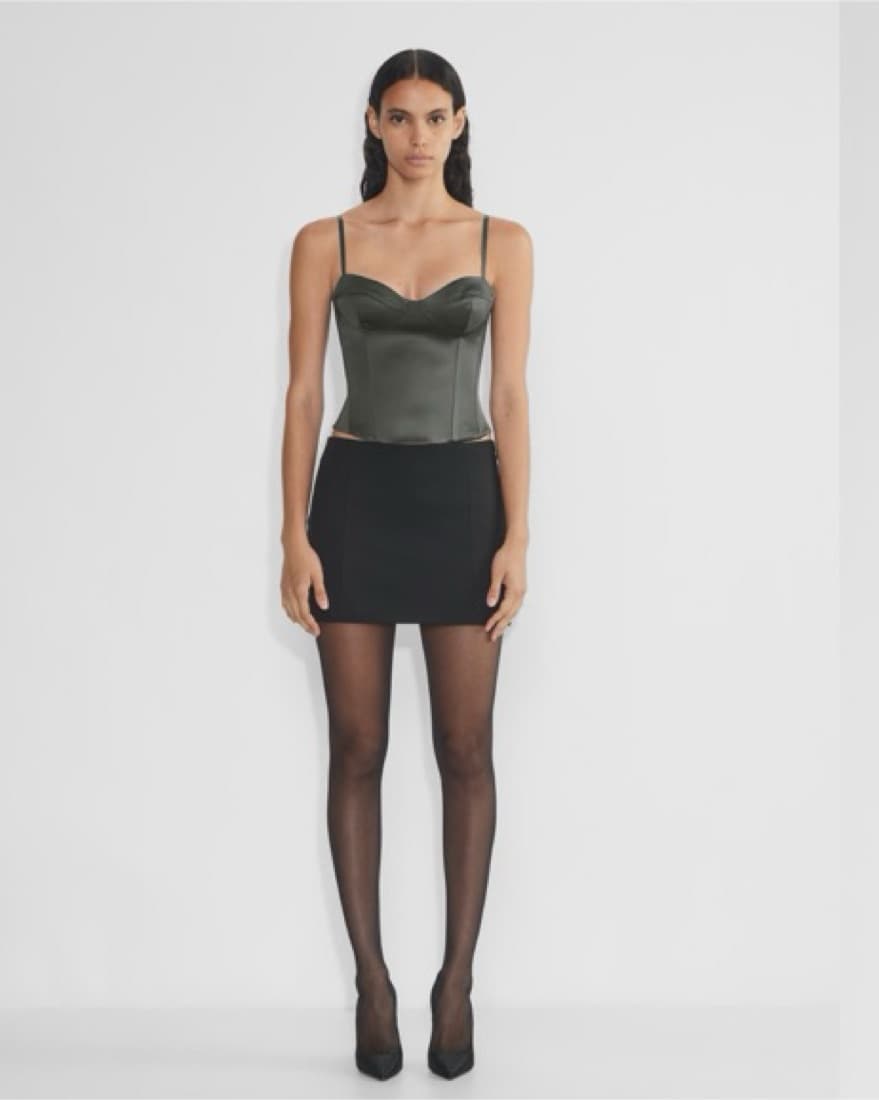 Aritzia Sweetheart Satin Bustier - Image 2