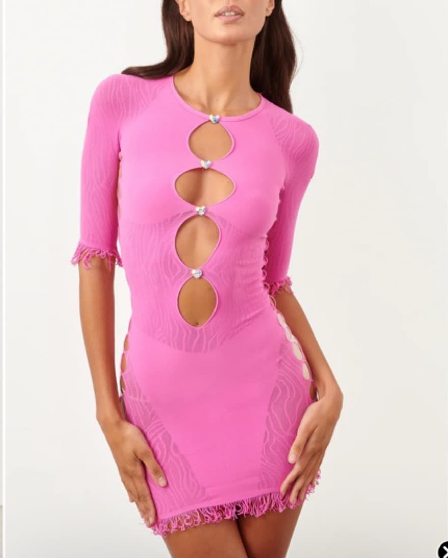 Poster Girl Miranda Dress In Fuscia  - Image 2