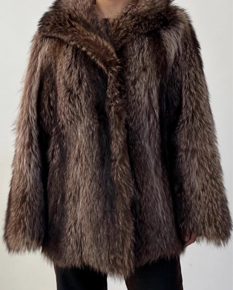 Vintage Real Fur Coat - Image 1
