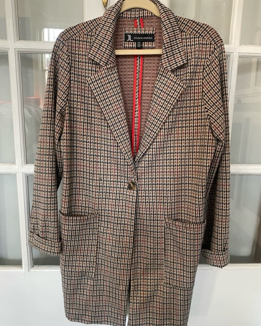 Long Houndstooth Jacket  - Image 2