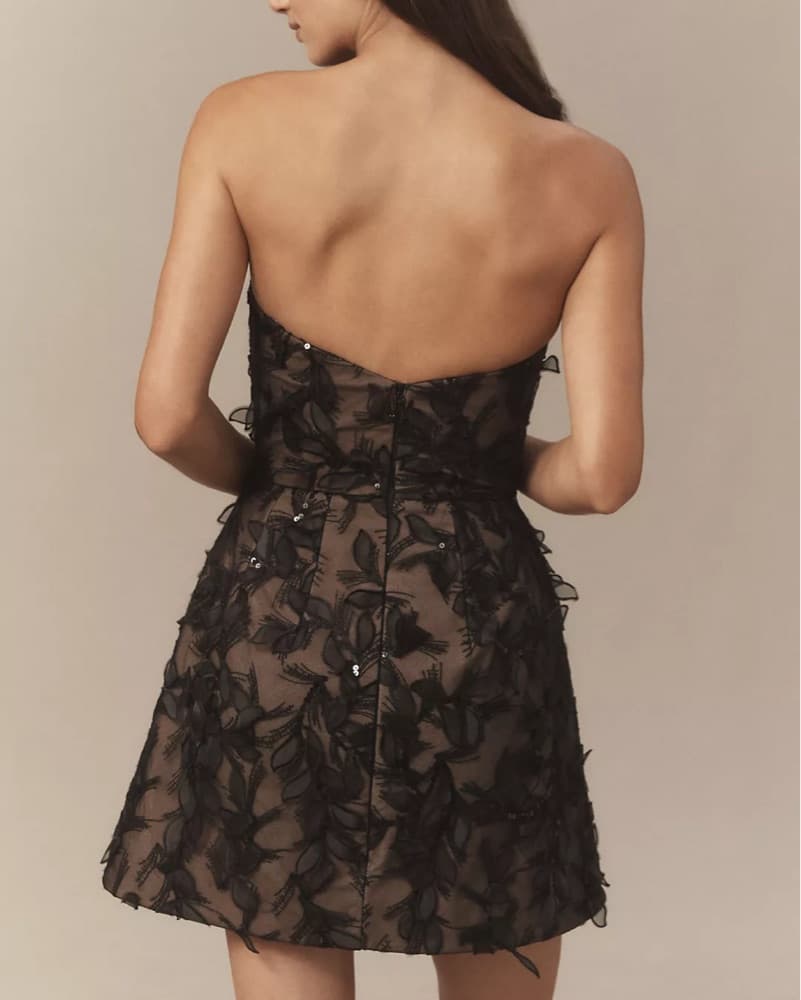 Black Helsi Marisa Strapless Mini Dress - Image 4