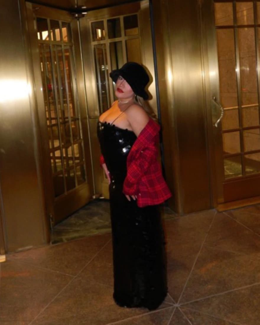 Black Sequin Maxi Dress - Image 2