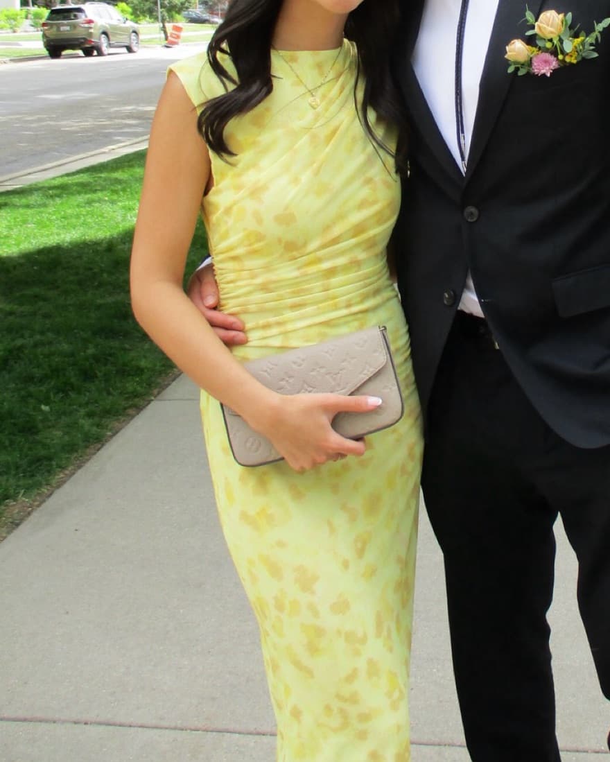 & Other Stories Yellow Mesh Dress  - Image 1