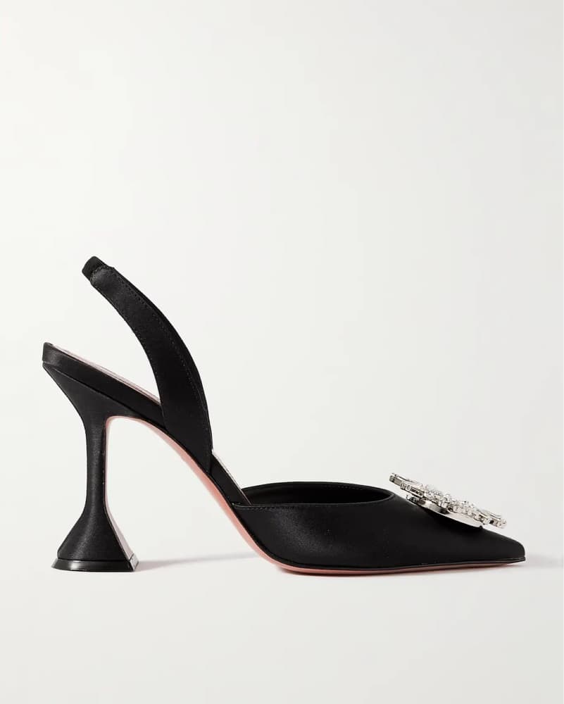 AMINA MUADDI -  Begum Glass Slingback - Image 1