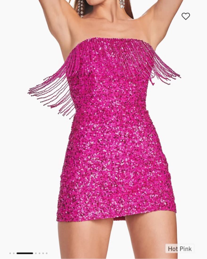 Cassandra Hot Pink Retrofete Dress  - Image 3