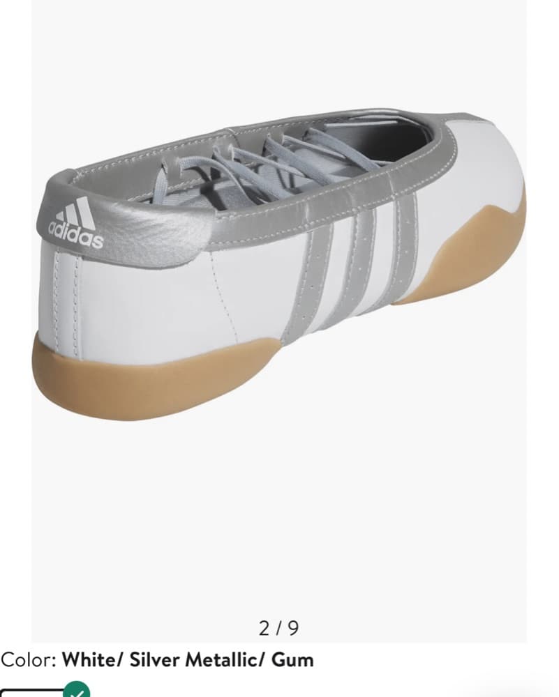 Adidas Ballet Silver Metallic Sneakers - Image 4