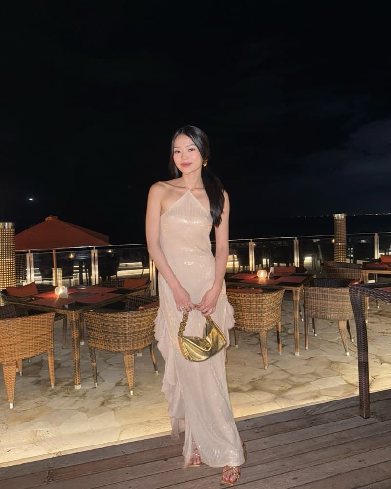 Ooh the Label Gold Sequin Halter Dress  - Image 2