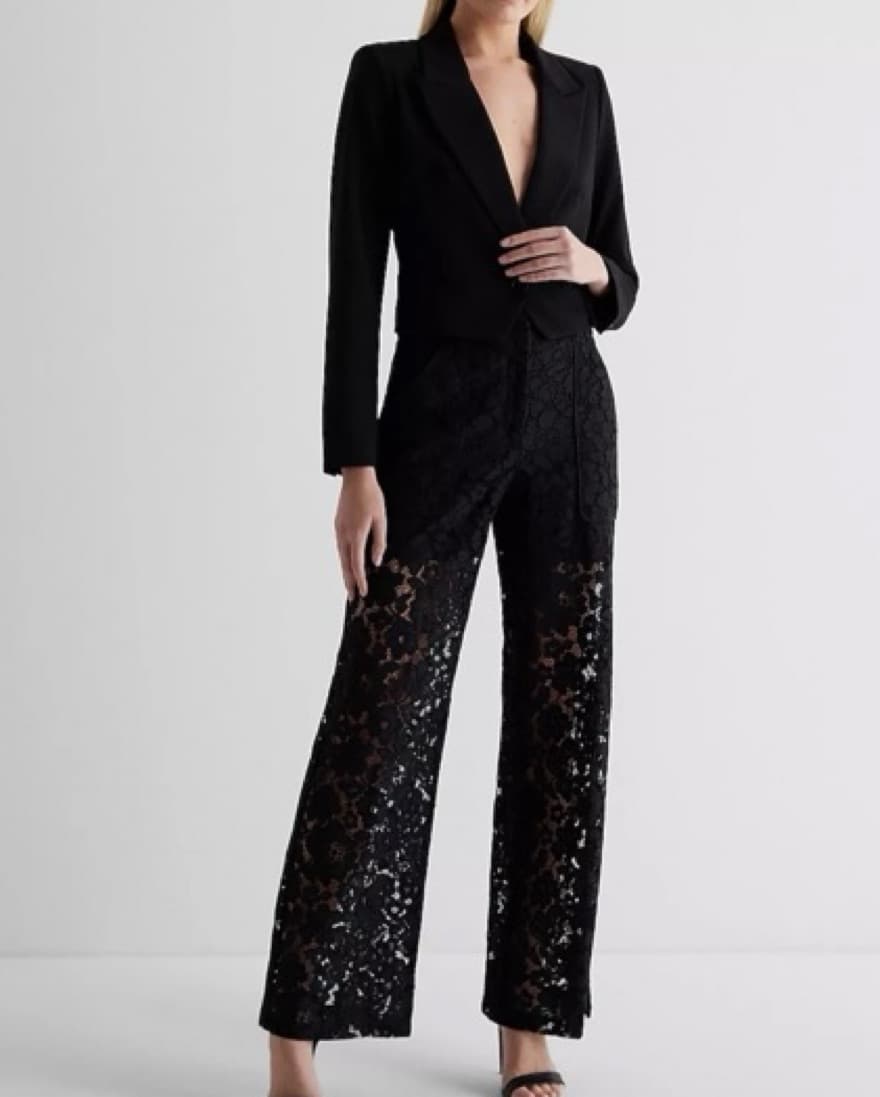 Black Lace Pants  - Image 4