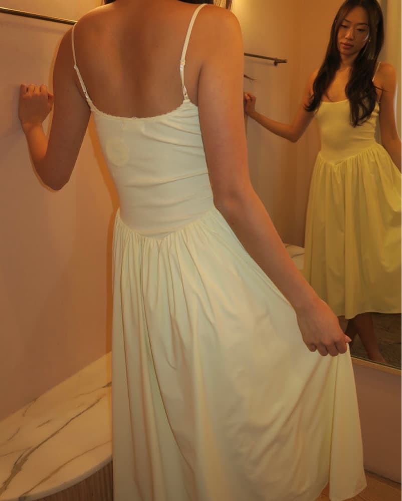 Claudette Midi Dress Butter - Image 3