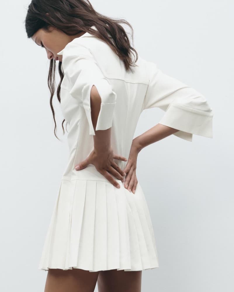 Shirt Jumpsuit Dress In White - Image 4