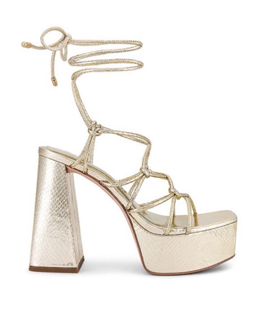 Gold Platform Heels - Image 2