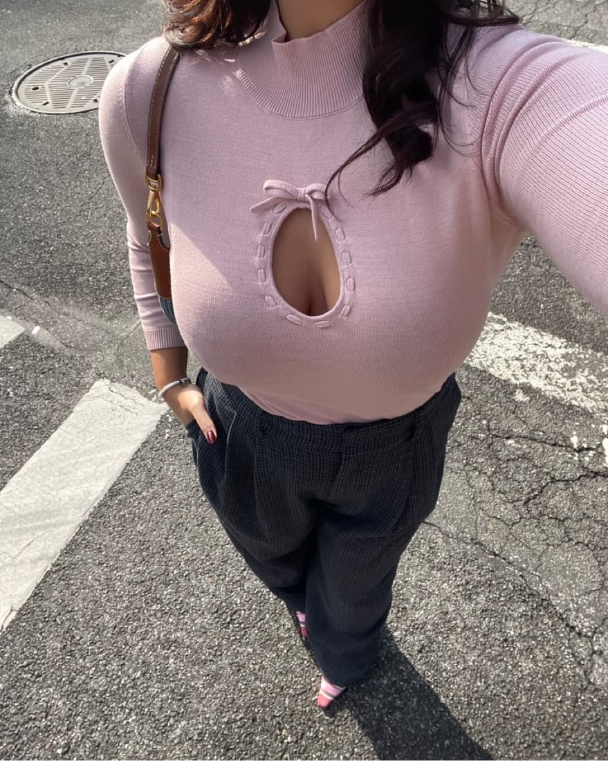 Pink ribbon top  - Image 1