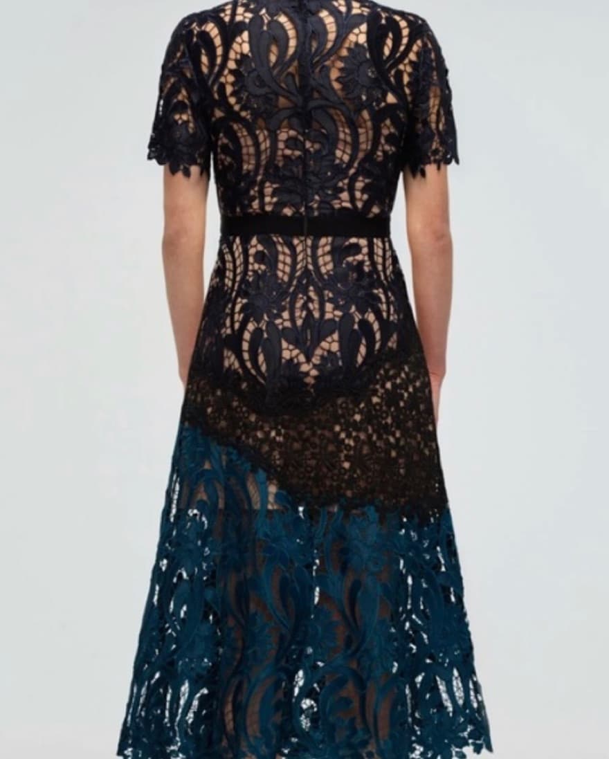 Self Portrait Lace Dress - Image 4