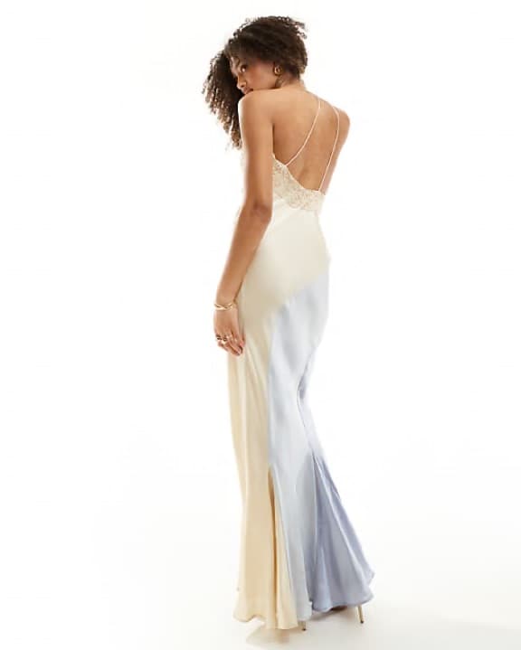 ASOS Satin One Shoulder Maxi Dress - Image 4