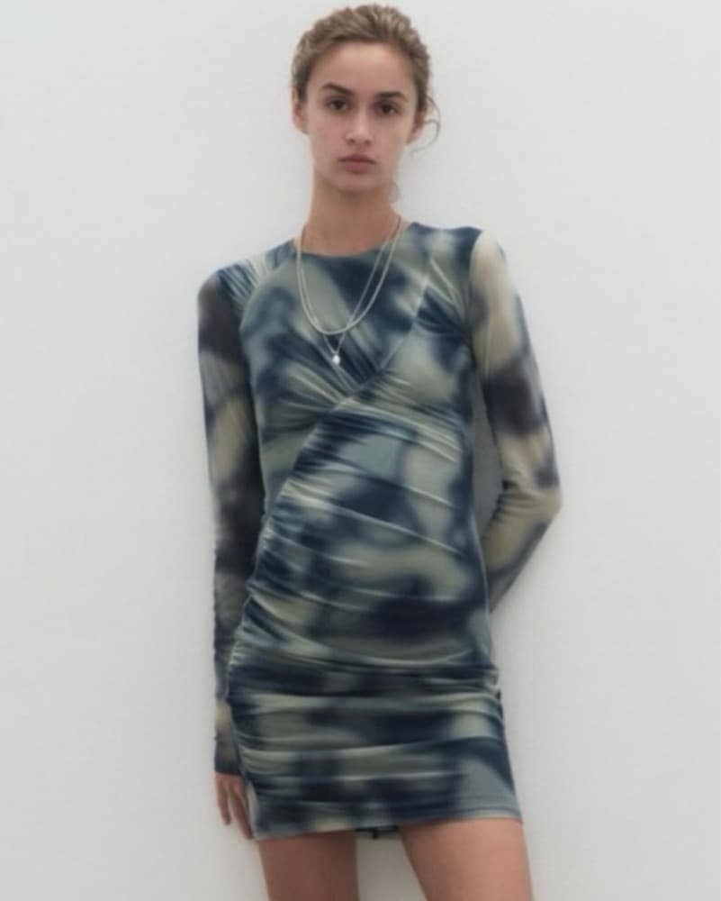Zara Tie-Dye Midi Dress - Image 1