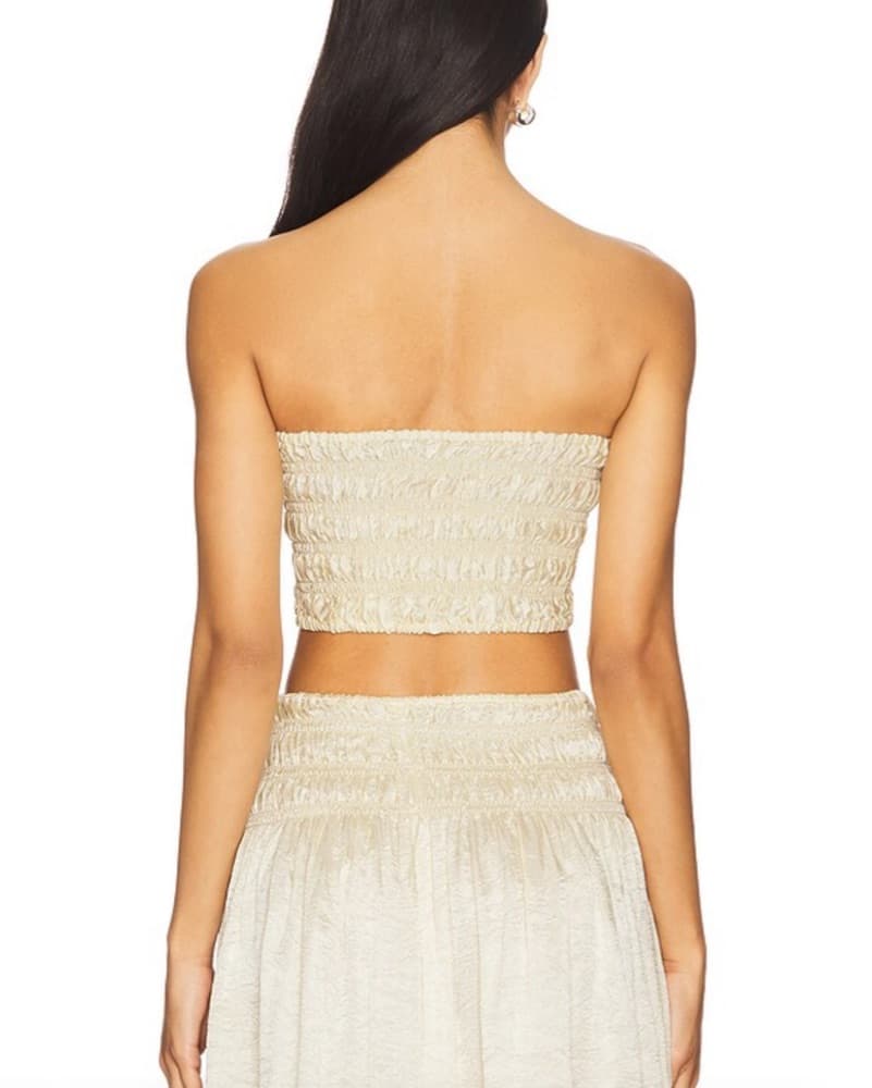 Enza Costa Smocked Bandeau And Skirt - Image 4