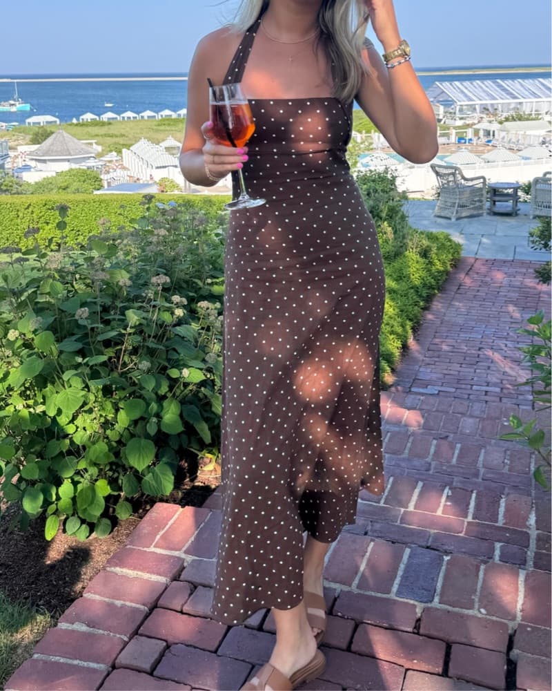 Brown Linen Zara Dress - Image 1