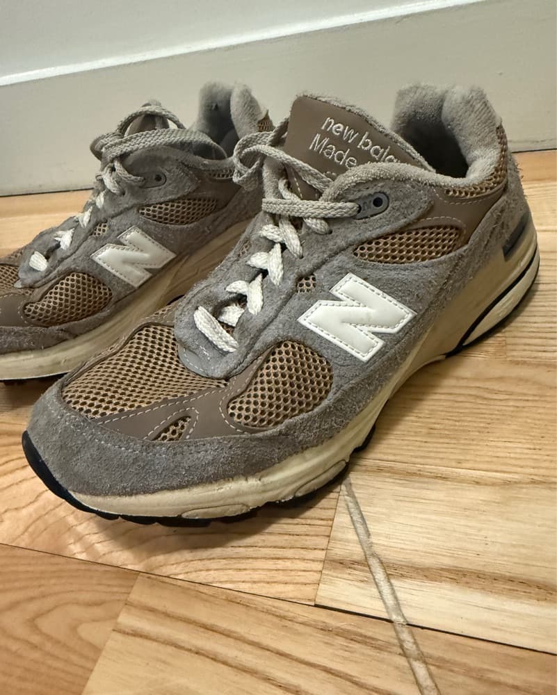Brown And Grey New Balance Sneakers - Image 1
