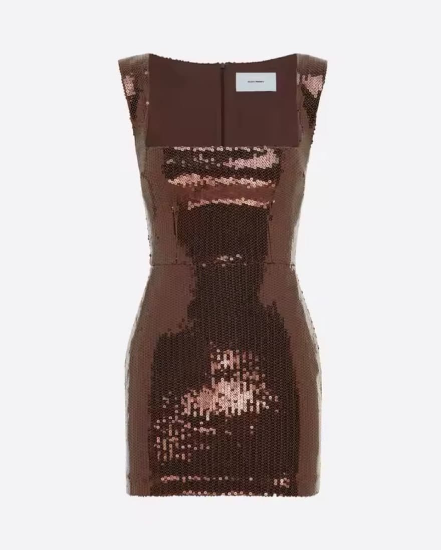 Alex Perry Gold Sequin Dress - Image 5