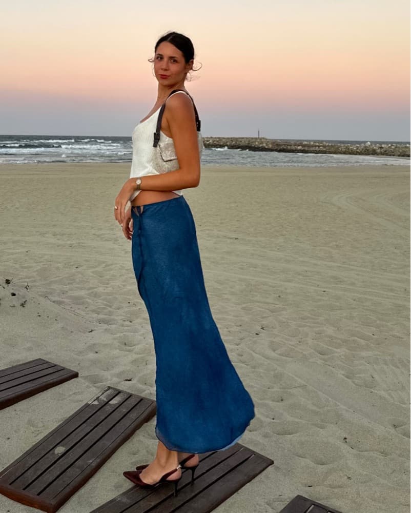 Realisation Par Blue Midi Skirt   - Image 1