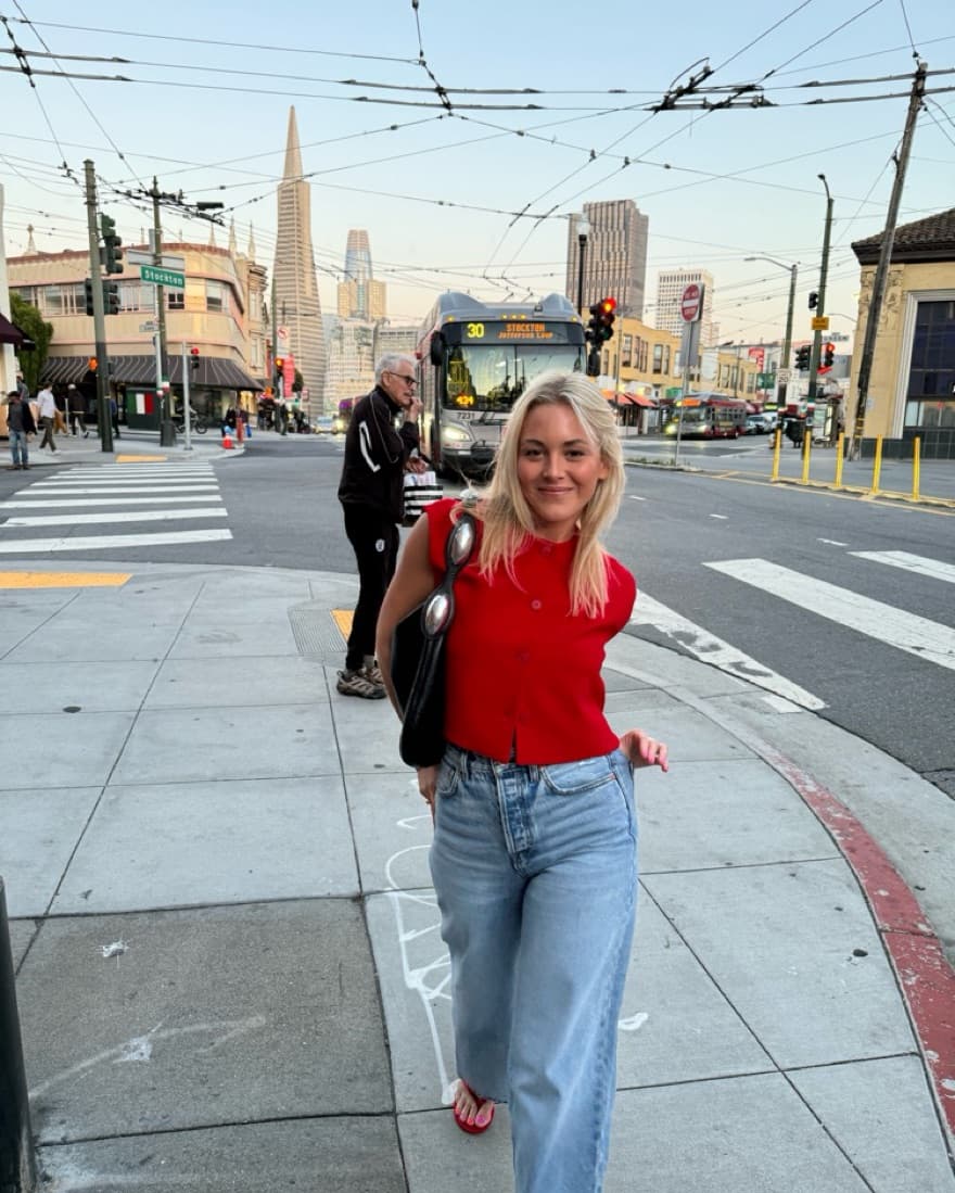 Red Sleeveless Going Out Top - Image 3