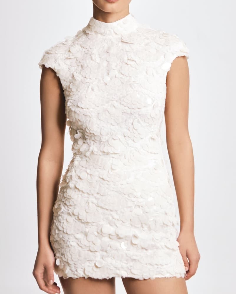 Floral Petal Sequin Dress Cult Naked  - Image 1