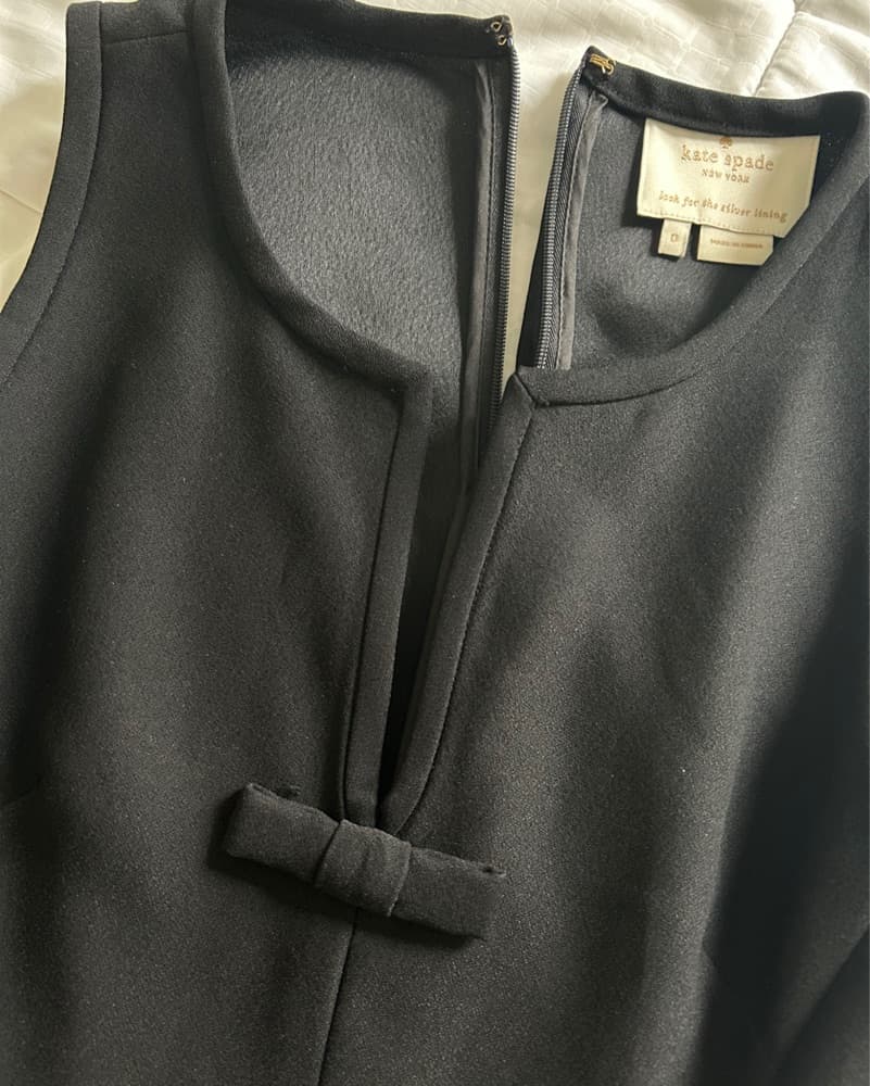 Kate Spade Fit & Flare Black Bow Dress - Image 4