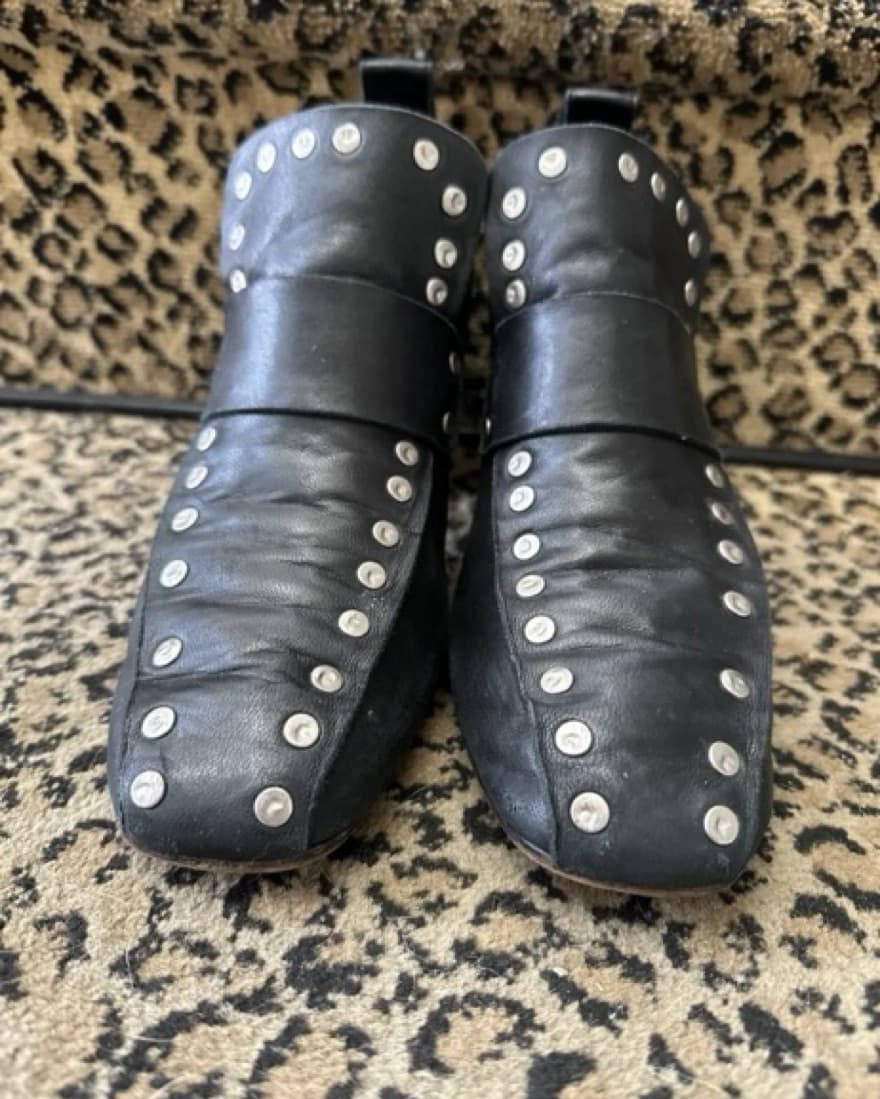 Celine Studded Loafer Boots - Image 5