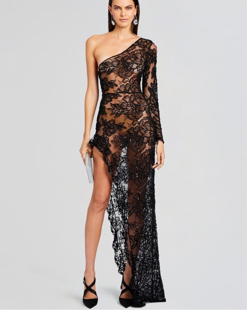Retrofete Sheer Lace dress - Image 1