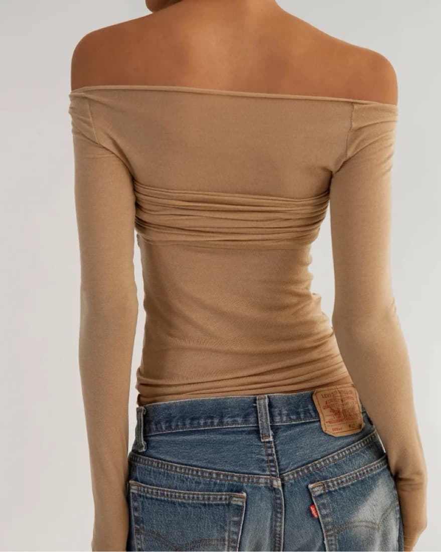 Orseund Iris La Sirena Top - Camel - Image 2