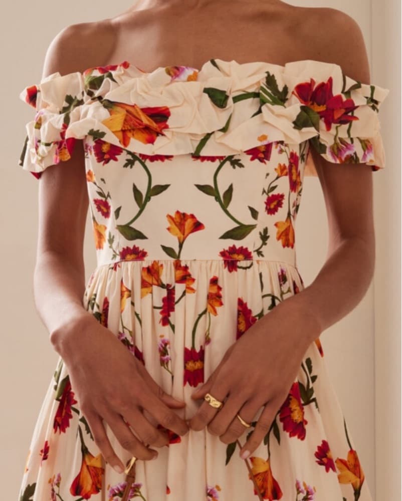 Agua By Auga Bendita Off The Shoulder - Image 3